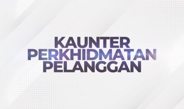 Pembayaran melalui kaunter perkhidmatan pelanggan di gedung Parkson